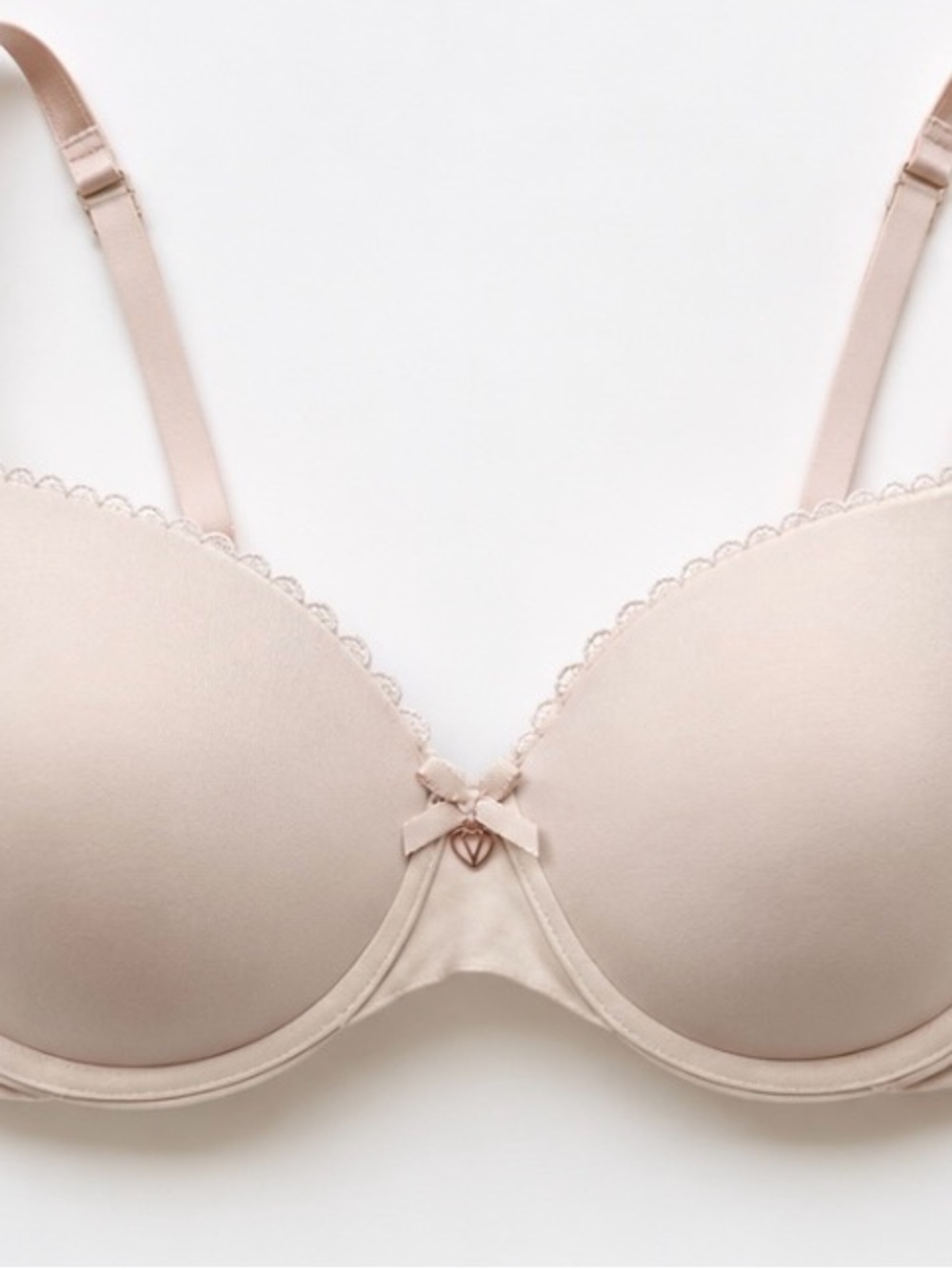 Victoria’s Secret Body By Victoria Perfect Shape Bra 34DDD F75 Nude Beige T-Shrt